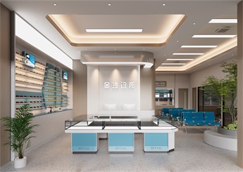 300方診所裝修設(shè)計案例效果圖