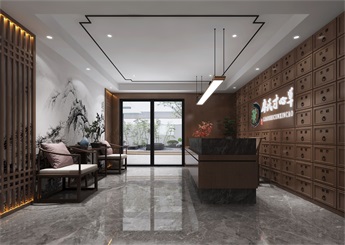 寸草心中醫(yī)館裝修設(shè)計(jì)案例效果圖