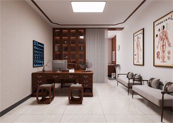 中醫(yī)院診療中心裝修設(shè)計案例效果圖