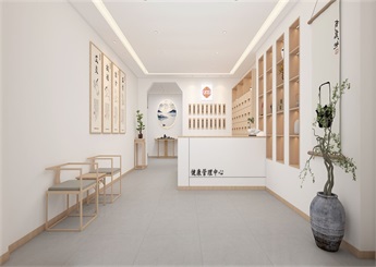 中醫(yī)健康養(yǎng)生館裝修設(shè)計案例效果圖
