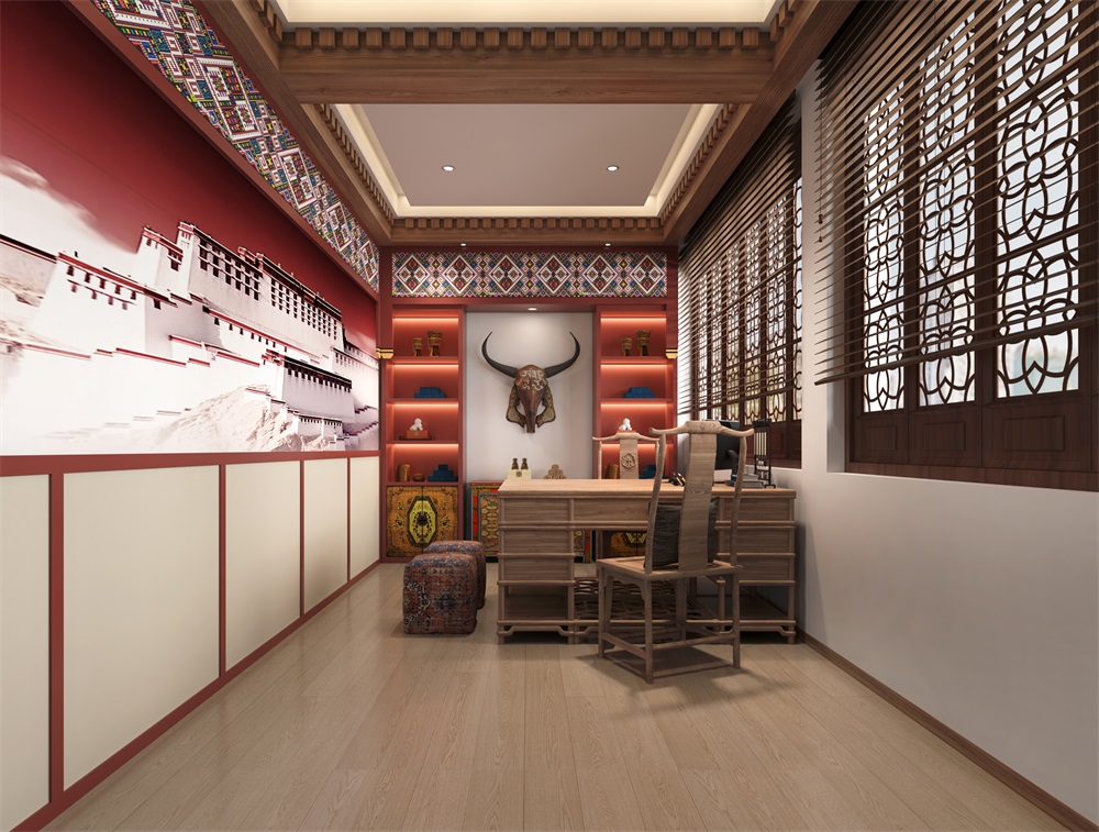 無(wú)錫藏醫(yī)館設(shè)計(jì)裝修案例效果圖